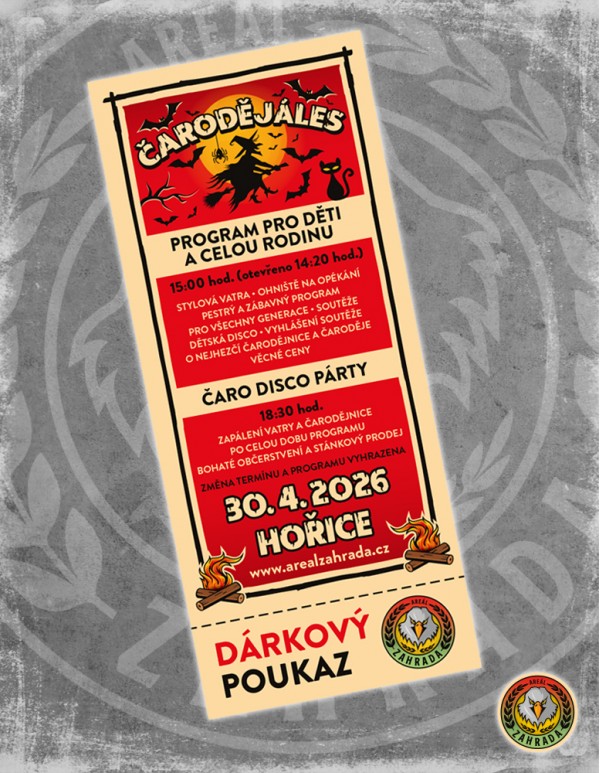 Dárkový poukaz na Čarodějáles